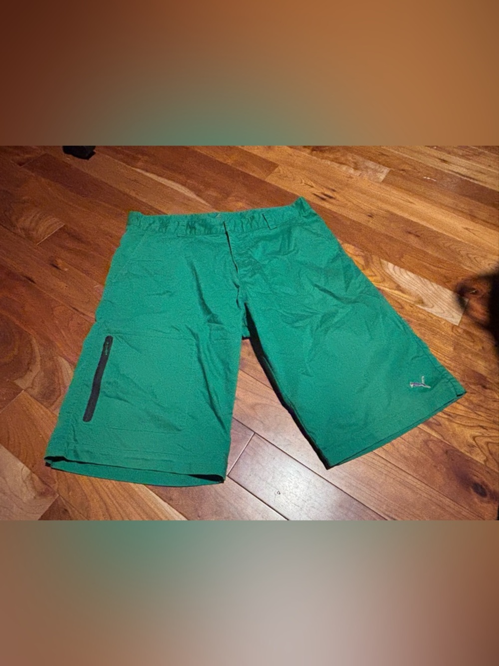 Puma Men's Emerald Green Golf Shorts